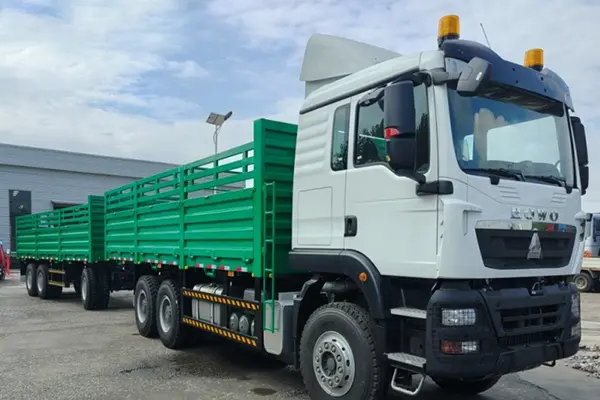 Derun 21 unit drawbar trailer lengkap menyang port TIANJIN