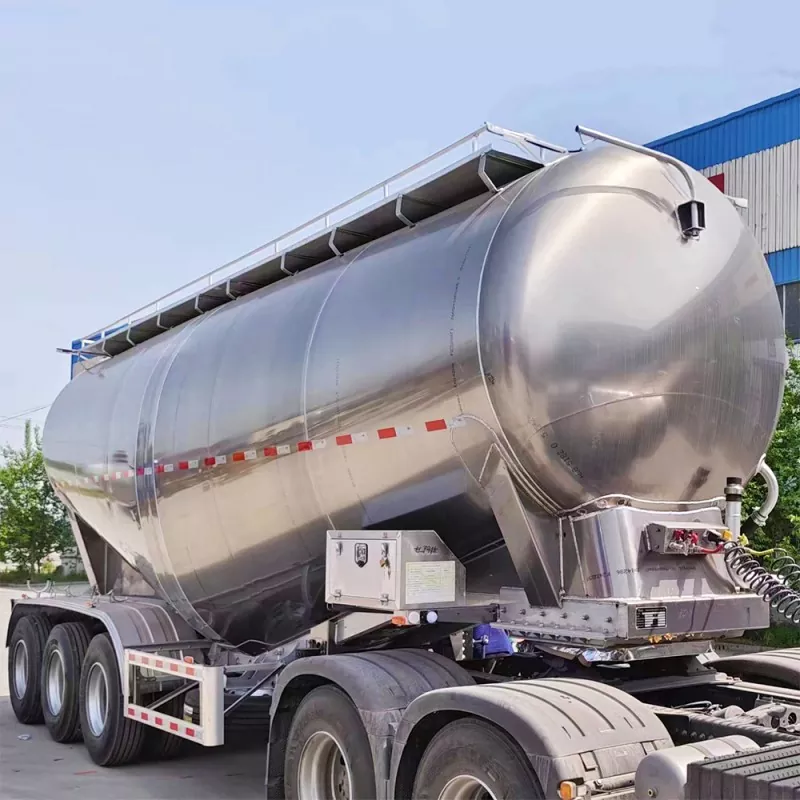 Aluminium Alloy Bulk Cement Tank Trailer